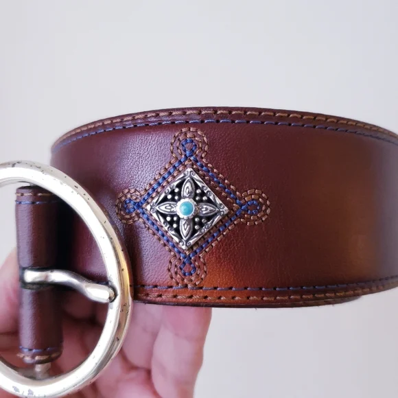 Brighton | Accessories | Vintage Brighton Brown Leather Belt  display picture 1